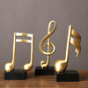 Resin Musical Note Decor 3 Pieces Set – Elegant Home Ornaments - Clarify.pk