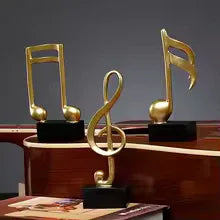 Resin Musical Note Decor 3 Pieces Set – Elegant Home Ornaments - Clarify.pk