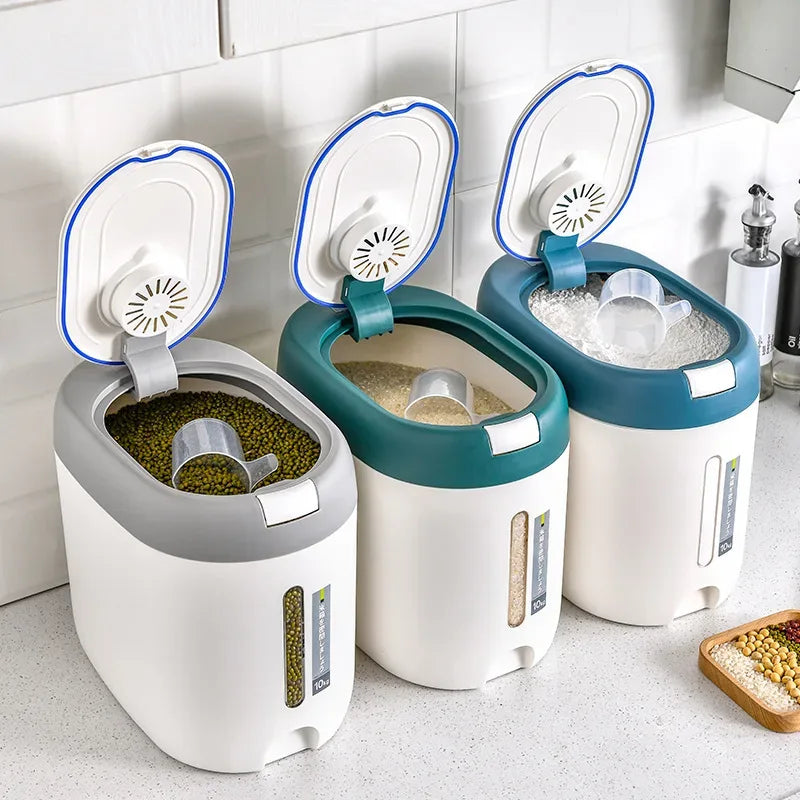Rice Storage Container with Airtight Lid