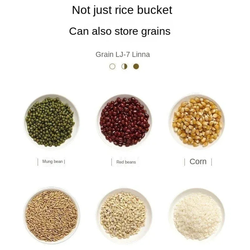 Rice Storage Container with Airtight Lid