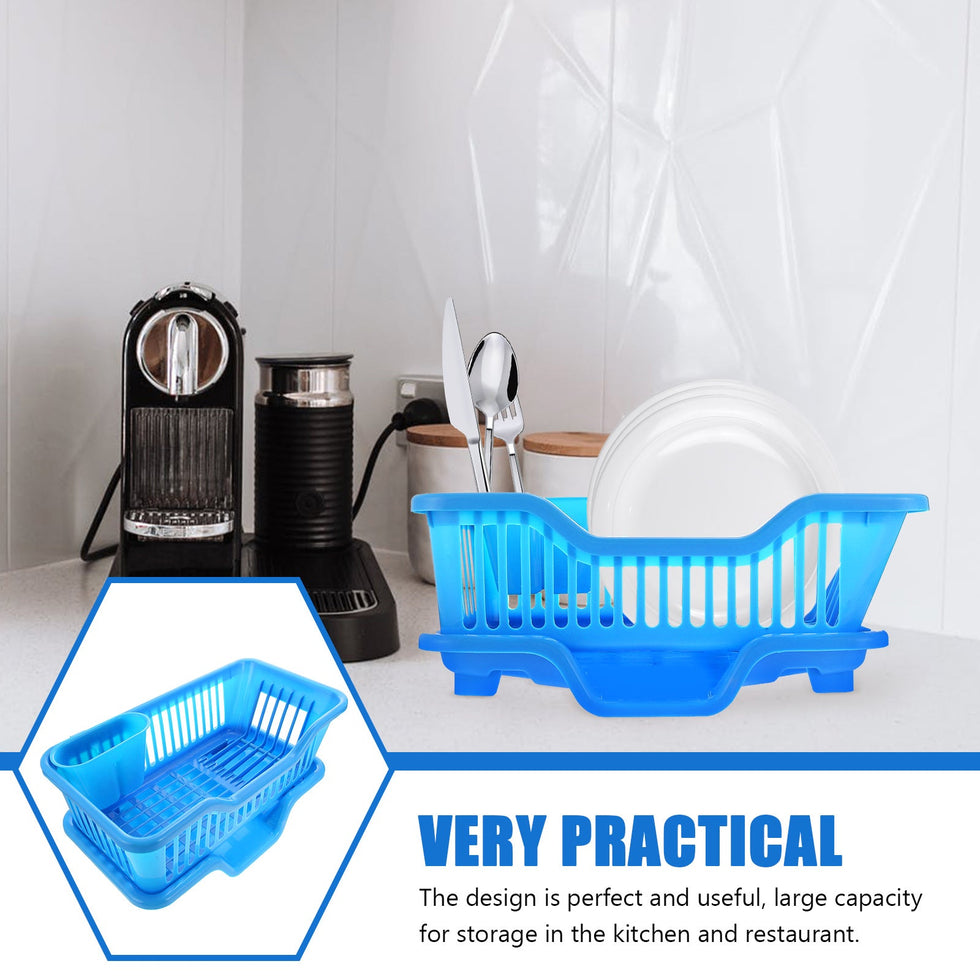 Dish Drying Rack – Integrated Drainage Kitchen Organizer