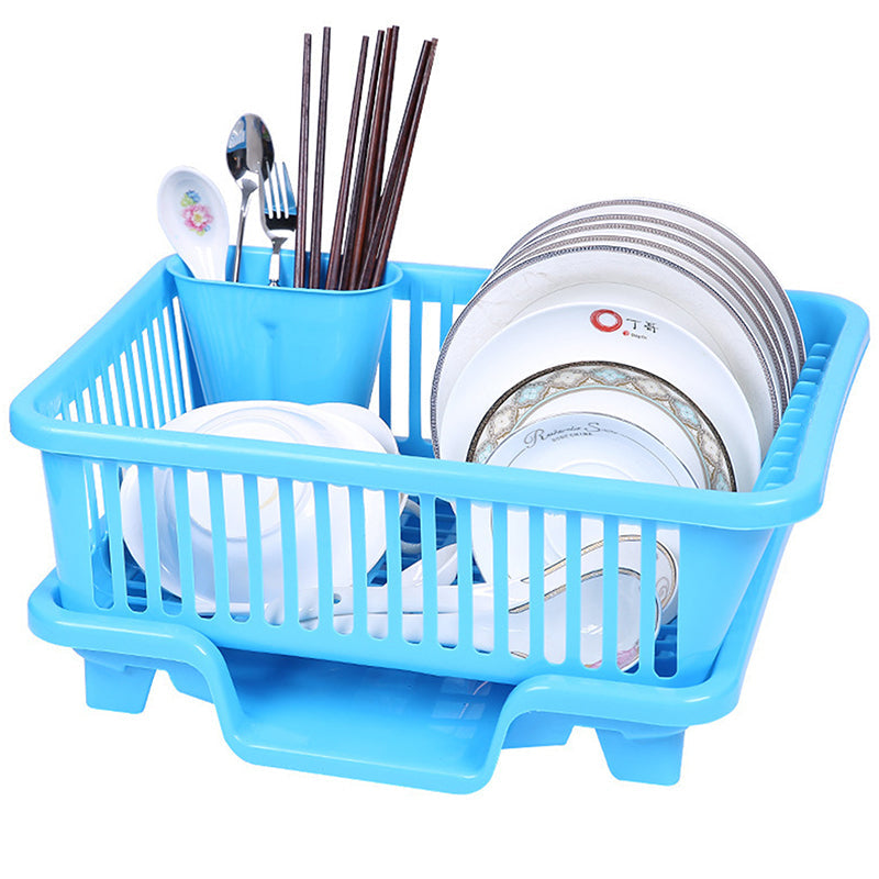 Dish Drying Rack – Integrated Drainage Kitchen Organizer