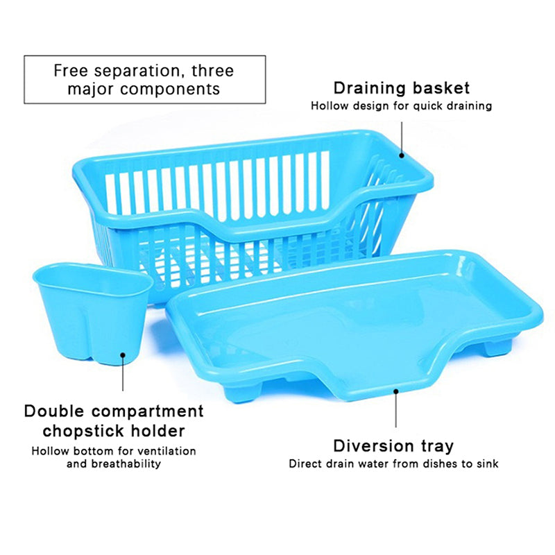 Dish Drying Rack – Integrated Drainage Kitchen Organizer
