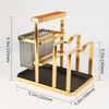 Knife & Chopsticks Rack | Gold Stainless Steel Kitchen Organizer