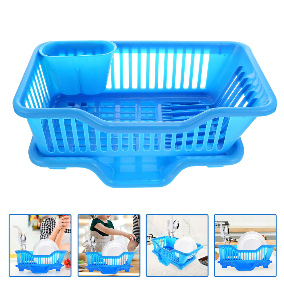 Dish Drying Rack – Integrated Drainage Kitchen Organizer