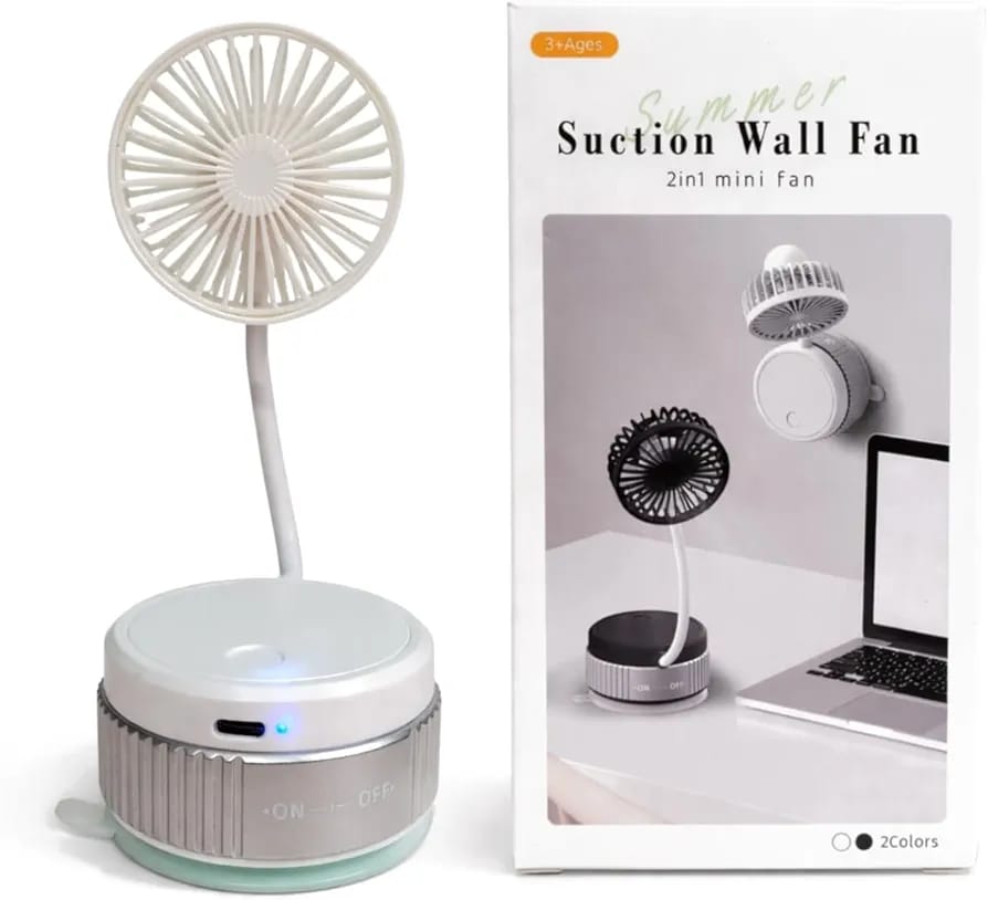 Mini Wall Fan with Flexible Neck