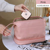 PU Leather Travel Makeup Bag - Stylish & Spacious - Clarify.pk