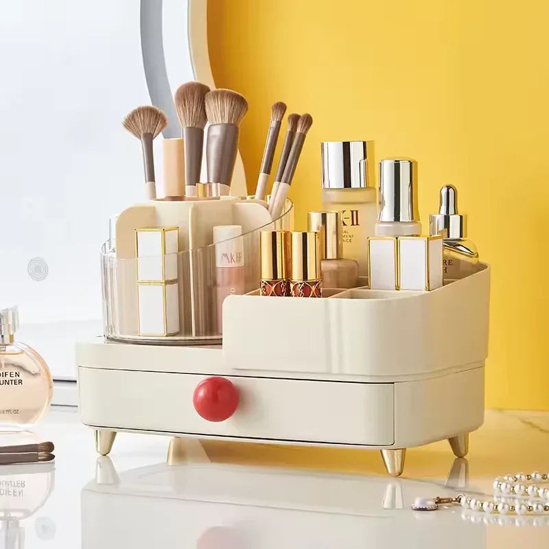 Jewelry and Makeup Organizer Box with Drawer
