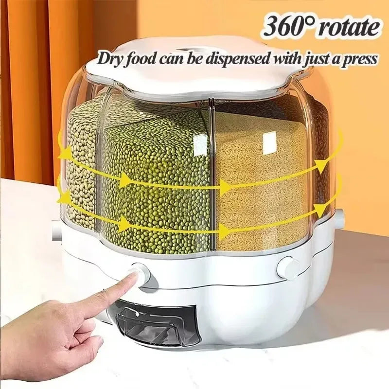 Rotating Rice Dispenser with 360° Rotation - Clarify.pk