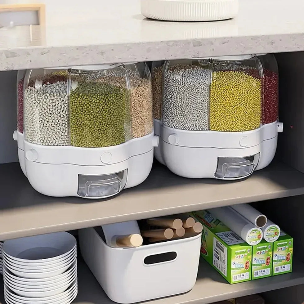 Rotating Rice Dispenser with 360° Rotation