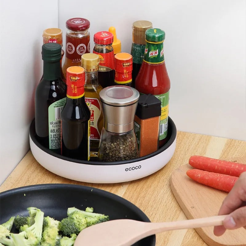 Ecoco 360° Rotating Storage Tray - Lazy Susan Spice Rack Organizer