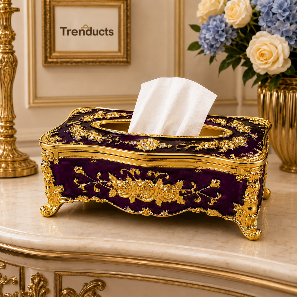 Royal Elegance Decorative Tissue Box – 4 Styles