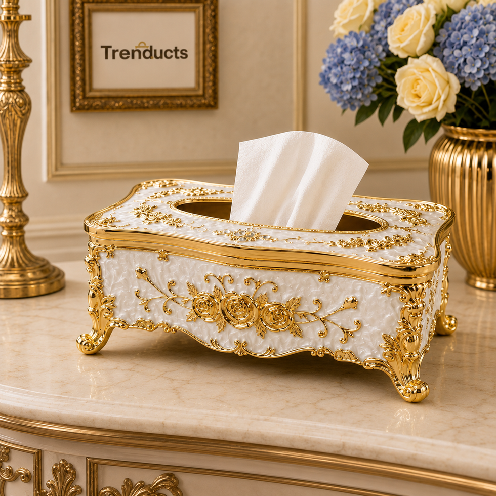 Royal Elegance Decorative Tissue Box – 4 Styles