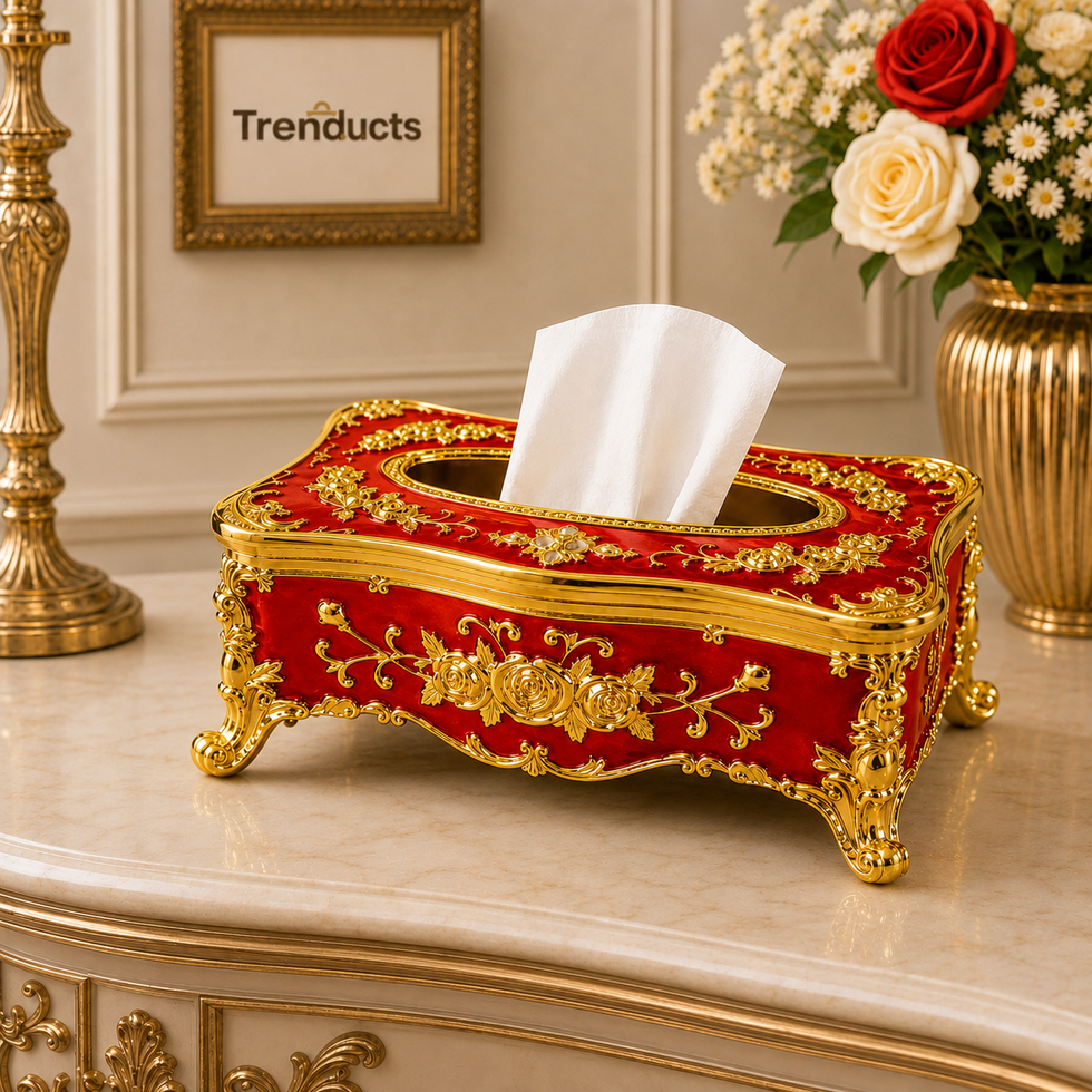 Royal Elegance Decorative Tissue Box – 4 Styles