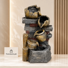Rustic Pot & Brick Cascade Tabletop Fountain