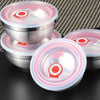 Stainless Steel Food Storage Bowls – Airtight Set of 3