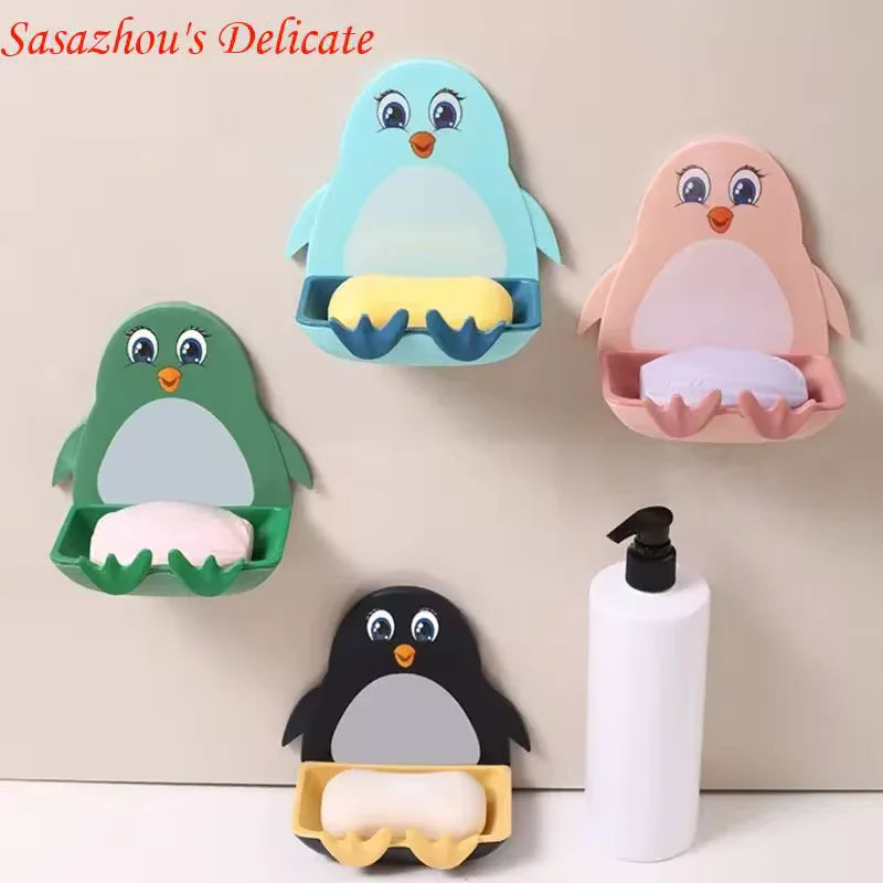 Penguin Soap Holder Wall Mount - Cute & Durable - Clarify.pk