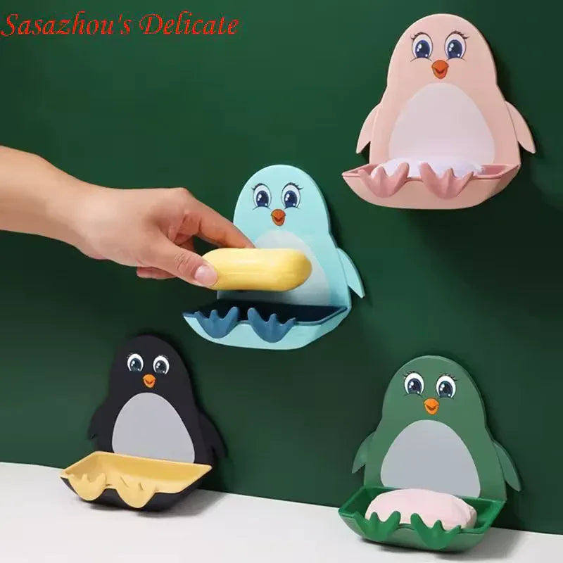 Penguin Soap Holder Wall Mount - Cute & Durable - Clarify.pk