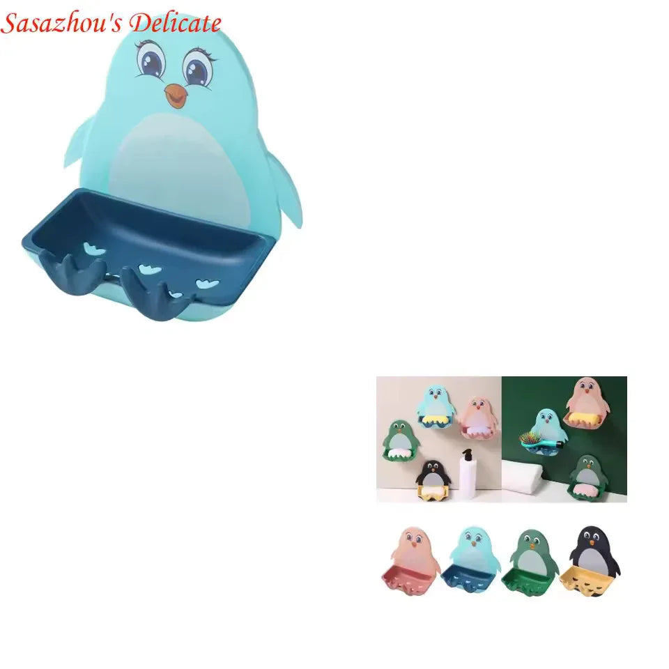 Penguin Soap Holder Wall Mount - Cute & Durable - Clarify.pk