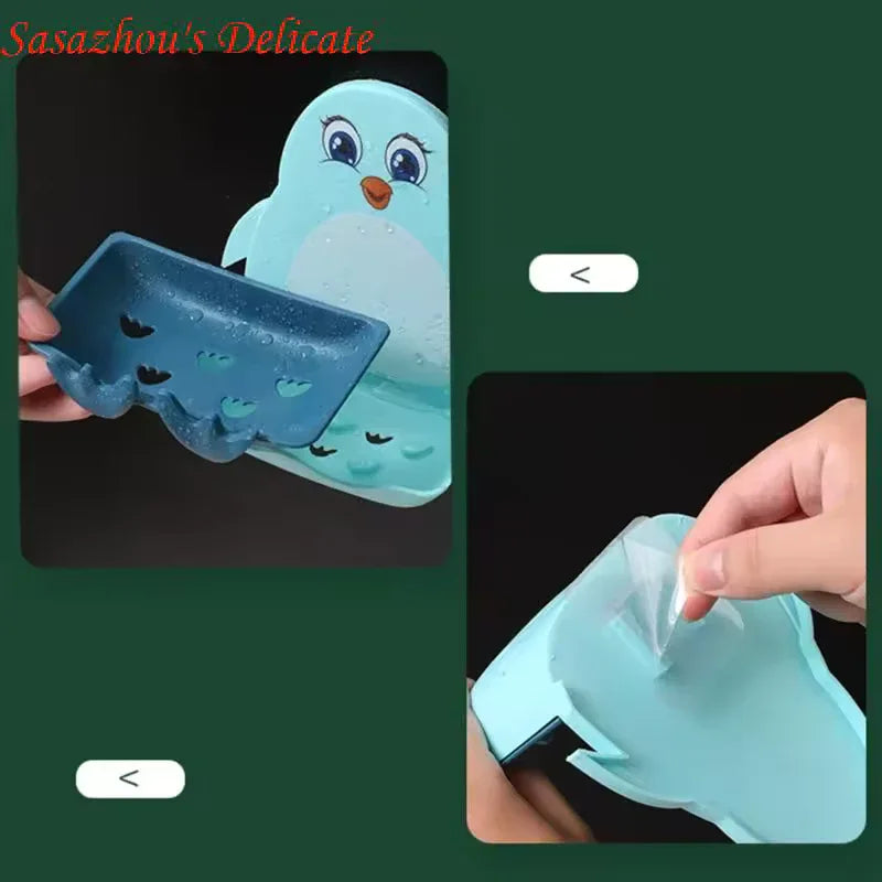 Penguin Soap Holder Wall Mount - Cute & Durable