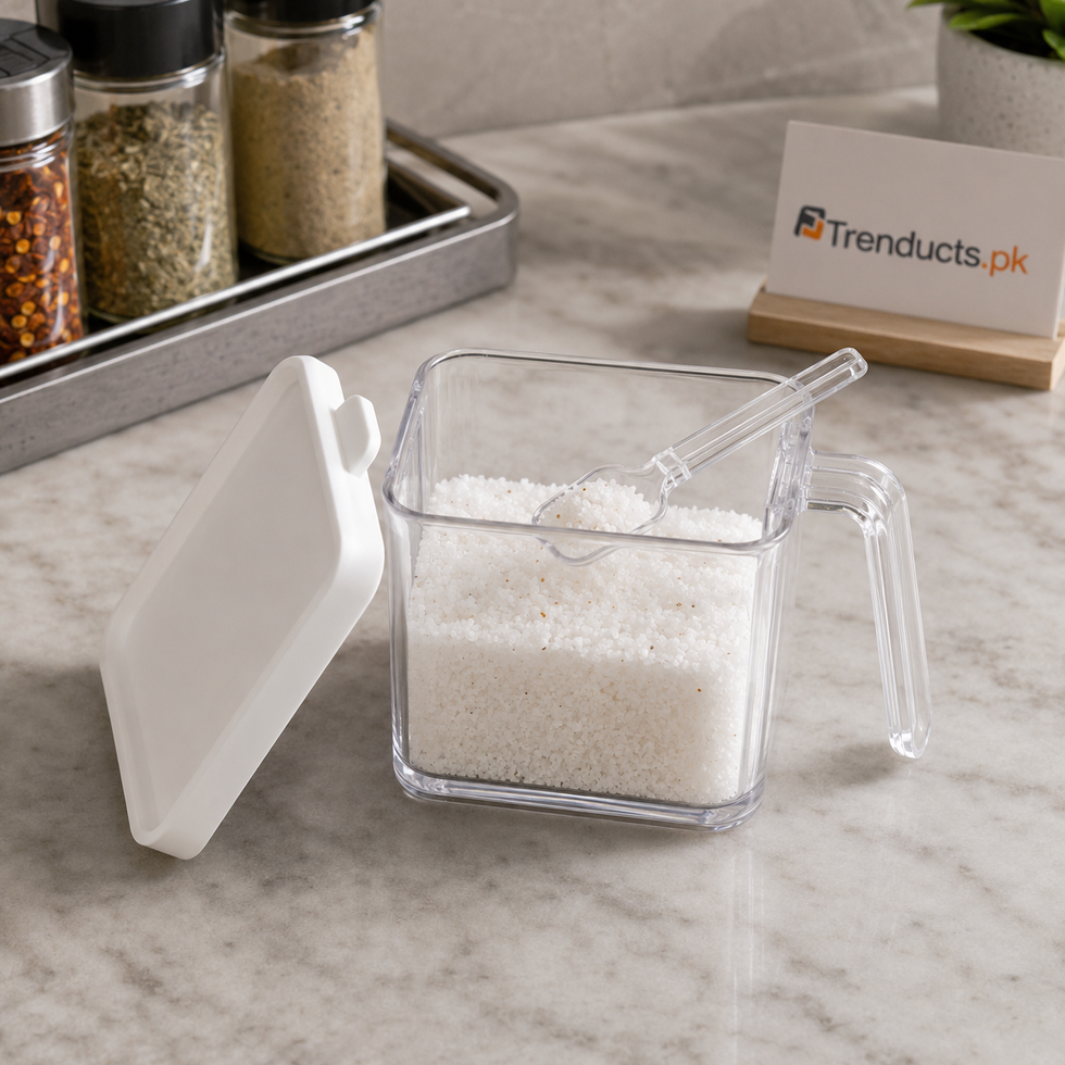 Seasoning Acrylic Jar with Spoon