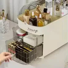Dustproof Cosmetic Storage Case - Durable Plastic Organizer