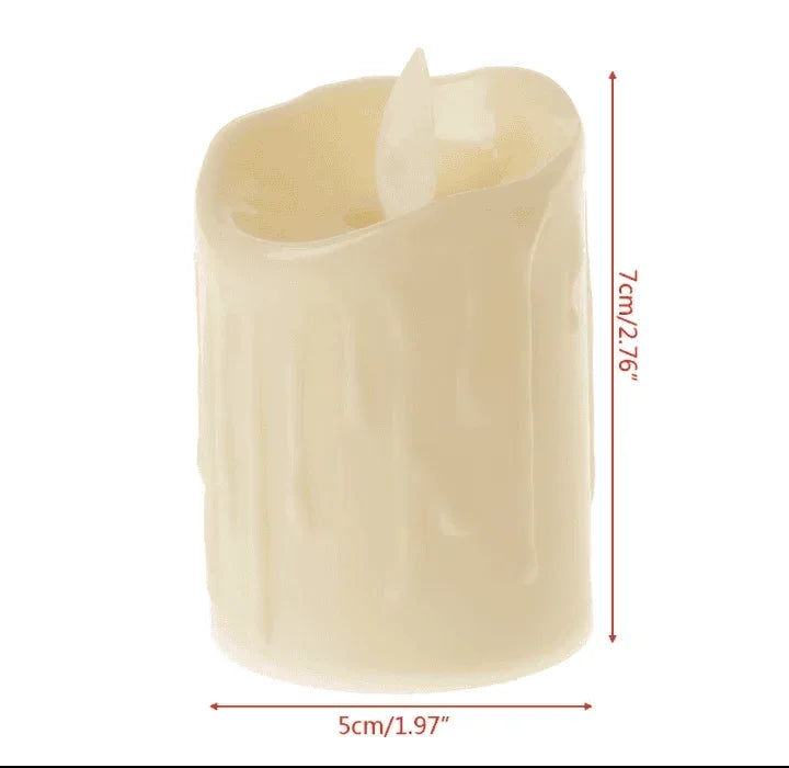 Set of 2 Flameless Tea Lights with Realistic Glow - Clarify.pk