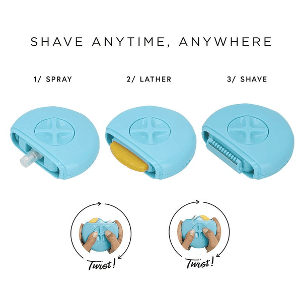 3-in-1 Portable Women's Body Hair Trimmer & Manual Epilator Set