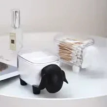 Sheep Shaped Cotton Swab Holder - Cute Storage Bin - Clarify.pk
