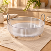 Ribbed Acrylic Serving Tray