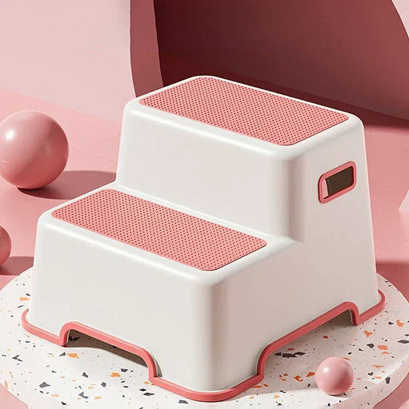 Non-Slip Step Stool for Bathroom with Handles - Clarify.pk