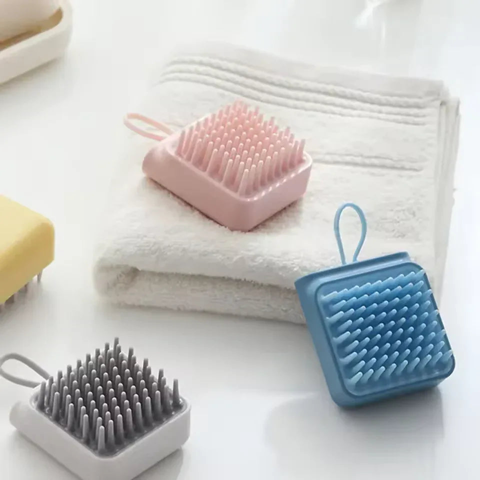 Clarify.pk Silicone Head Massager Brush Soft Grip
