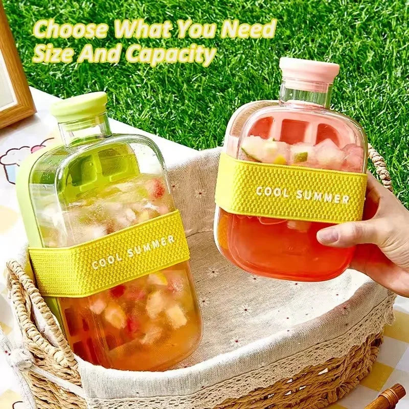 Silicone Ice Cube Tray with Straw - Leakproof - Clarify.pk