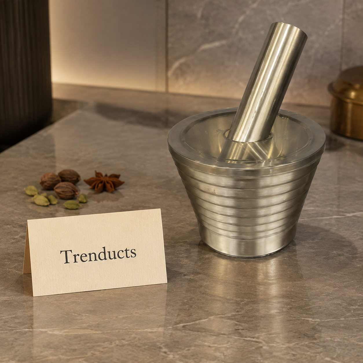 Premium Metallic Mortar Pestle Style Collection