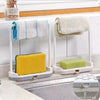 Sponge Holder for sink - Drip Tray & Towel Rack