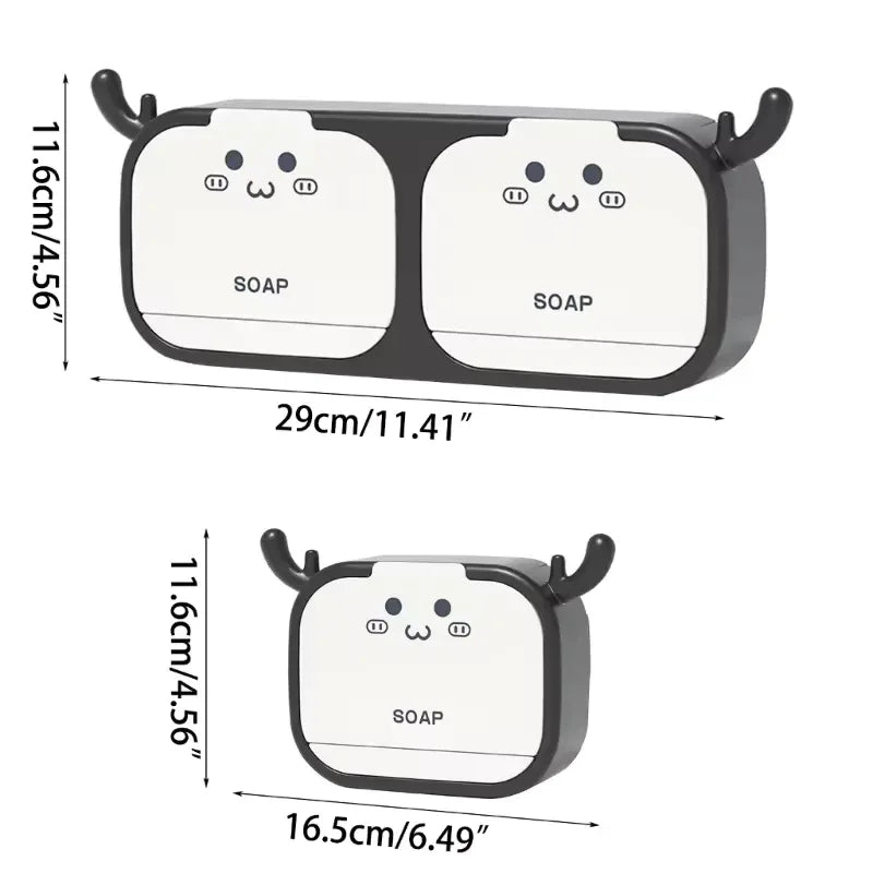 Single Box Wall Mounted Soap Holder Cute Design - Clarify.pk