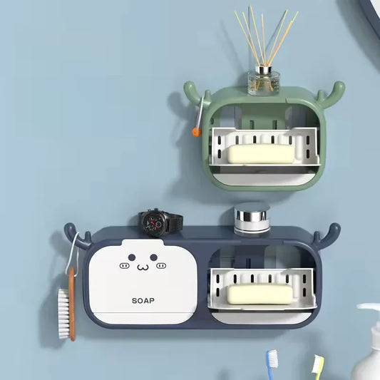 Single Box Wall Mounted Soap Holder Cute Design - Clarify.pk