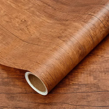 Self Adhesive Furniture Stickers - Wood Grain Wallpaper - Clarify.pk