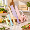 6-Piece Pastel Kitchen Knife, Peeler & Scissor Set
