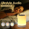 Wireless Bluetooth Speaker with LED Lamp - 7 Colors Touch Control - Clarify.pk