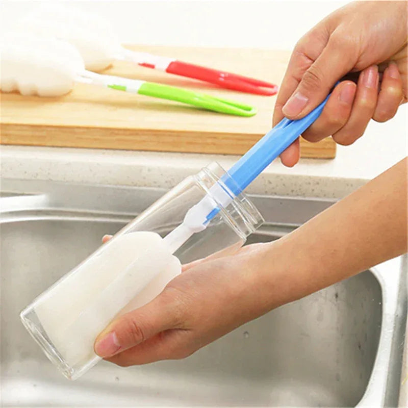 Pack of 3 Soft Sponge Bottle Cleaning Brush for Bottles - Clarify.pk