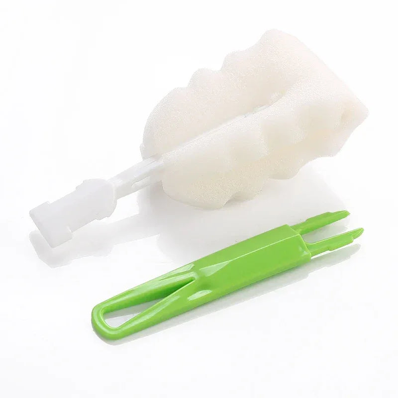 Pack of 3 Soft Sponge Bottle Cleaning Brush for Bottles