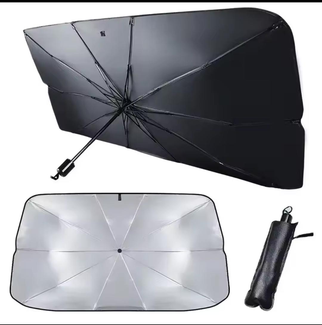Car Windshield Umbrella Sunshade - Foldable, Large 140 x 80 cm