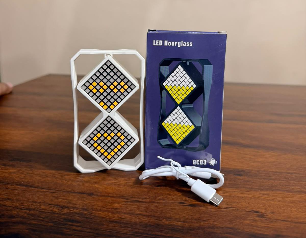 LED Electronic Hourglass Timer with Gravity Sensing- 30 Min