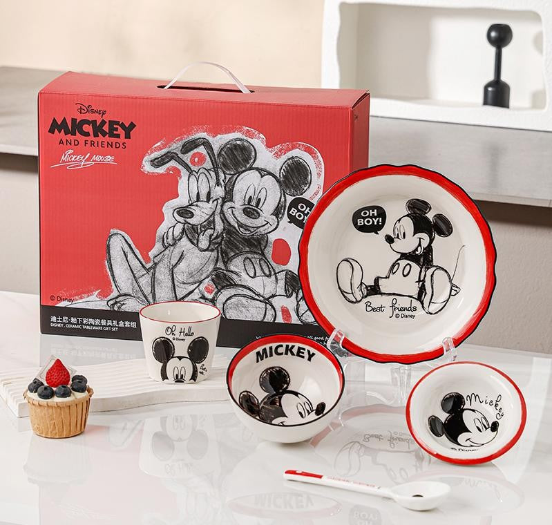 Disney Mickey Mouse Ceramic Tableware Set 5 Pieces