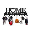 Home Sweet Home Key Holder - Wall Mounted Key Hanger with Hooks