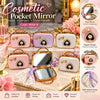 Handbag Shaped Cosmetic Pocket Mirror with Heart Charm and Strap (each)