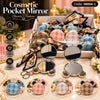 Bear Ear Cosmetic Pocket Mirror - Round with Scarf Keychain (each)