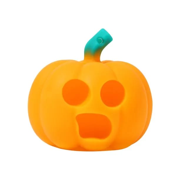 Orange Bubble-Pop Pumpkin Squeeze Fidget Toy