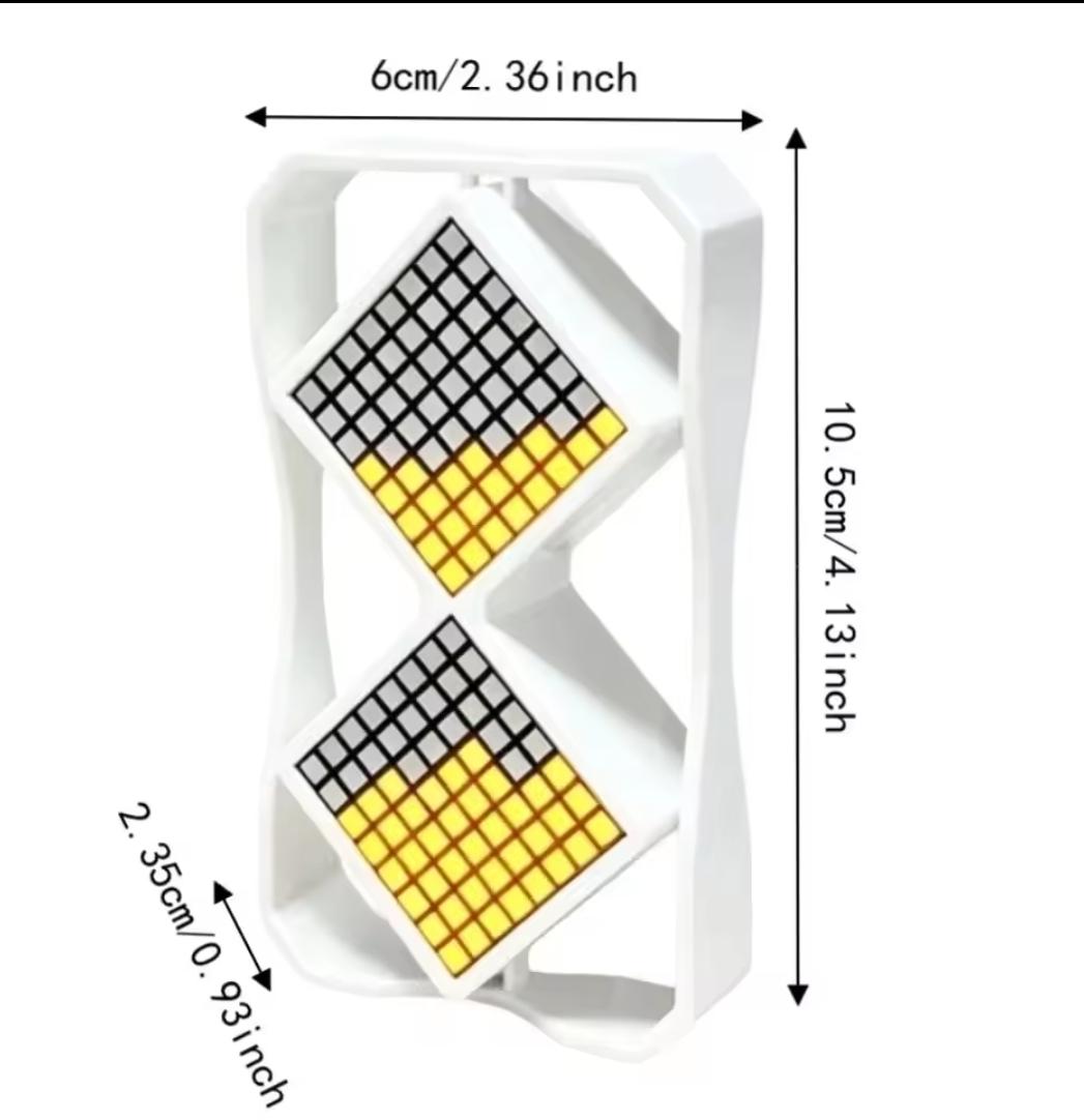 LED Electronic Hourglass Timer with Gravity Sensing- 30 Min